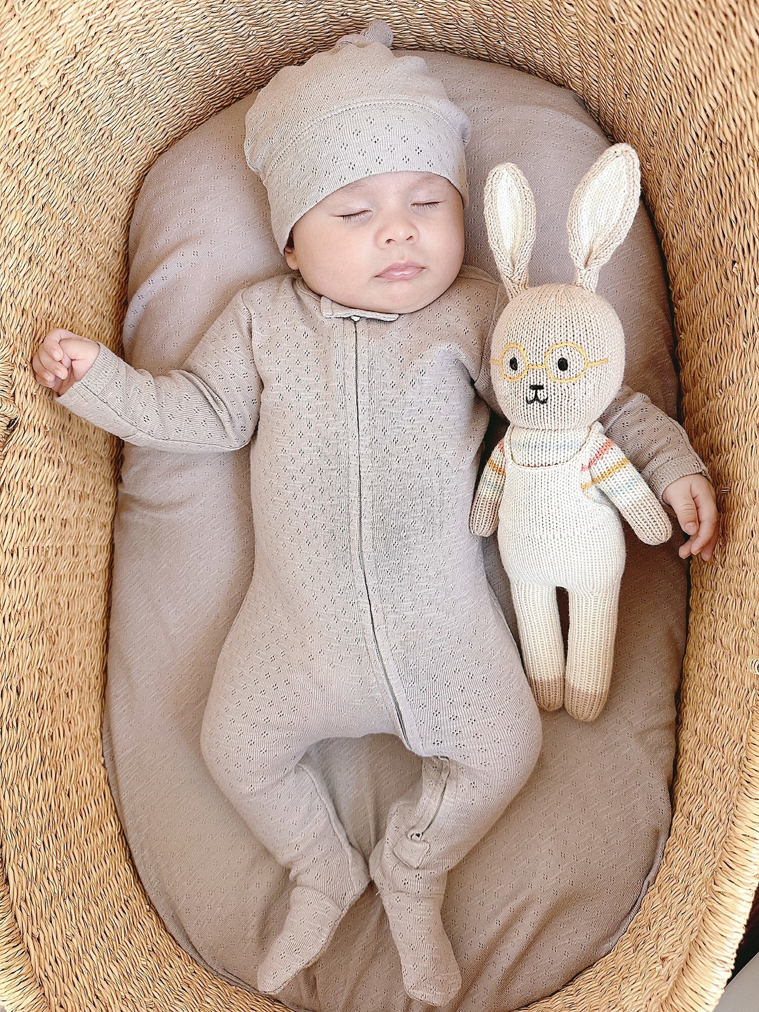 Cloud - Pointelle Organic Knotted Hat