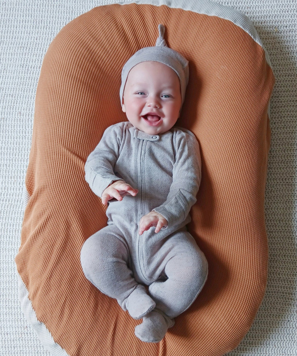 Cloud - Pointelle Organic Knotted Hat