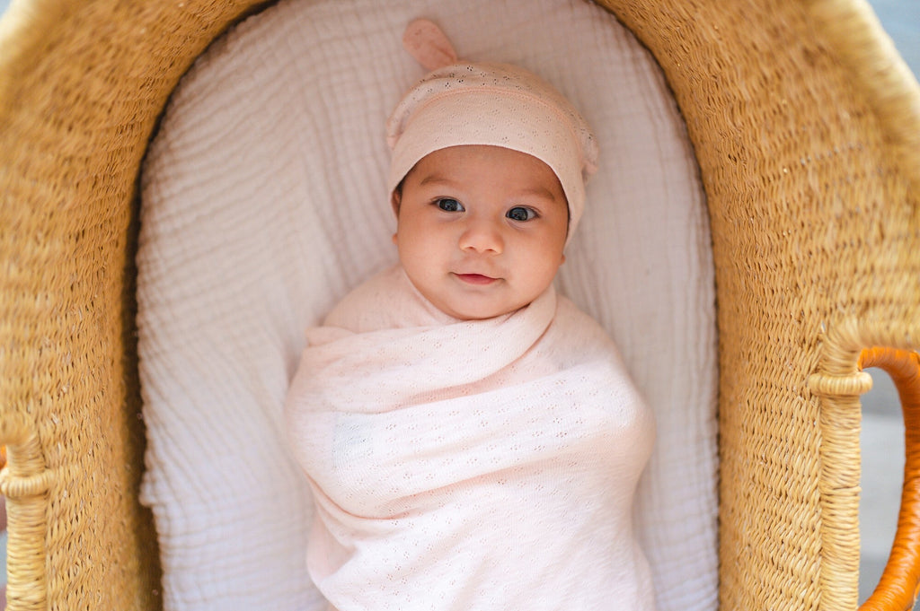 Cotton Candy - Pointelle Organic Knotted Hat