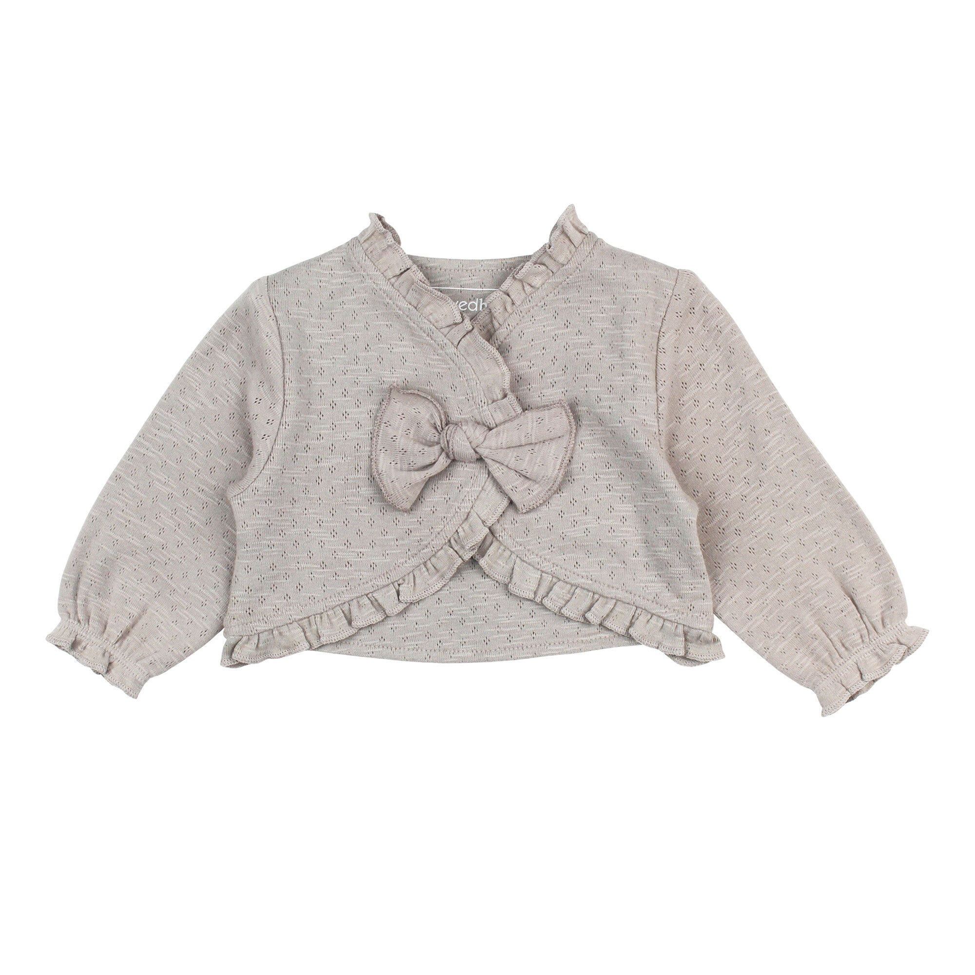 Cloud - Organic Pointelle Ruffle Sweater