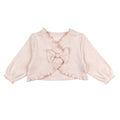 Cotton Candy - Organic Pointelle Ruffle Sweater