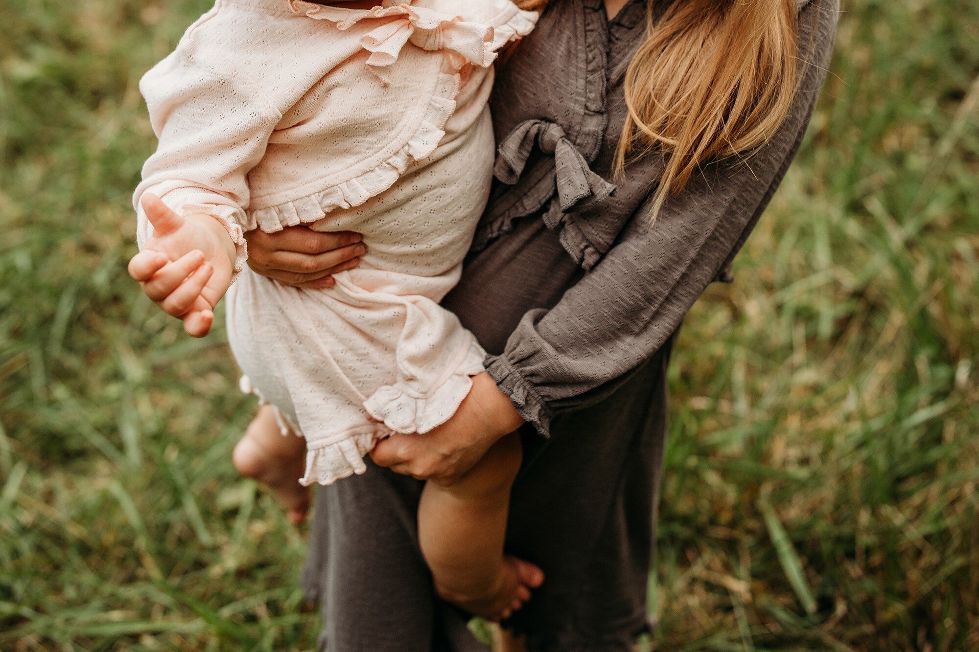 Cotton Candy - Organic Pointelle Ruffle Sweater