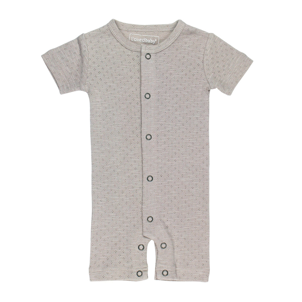 Cloud - Organic Pointelle S/Sleeve Romper