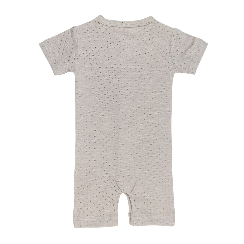 Cloud - Organic Pointelle S/Sleeve Romper