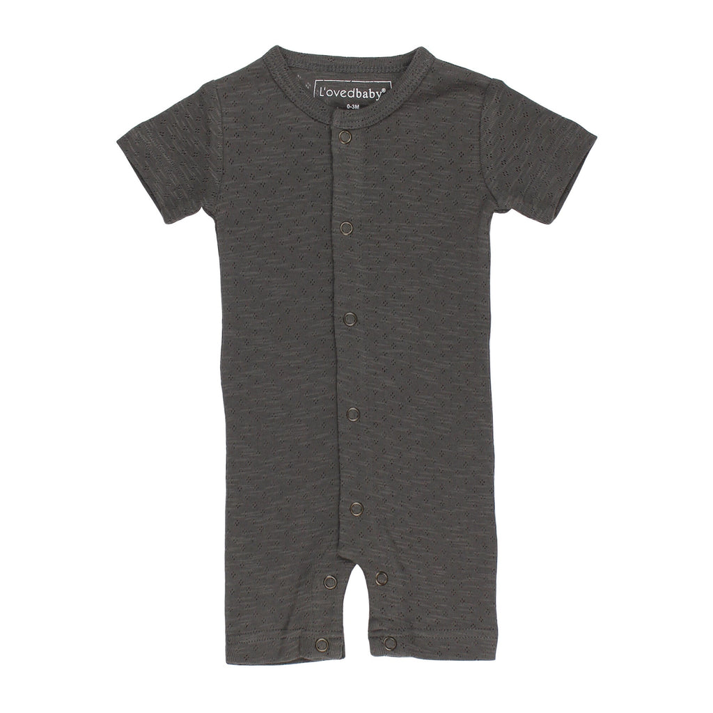 Feather - Organic Pointelle S/Sleeve Romper