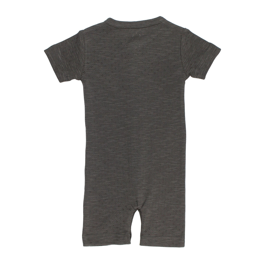 Feather - Organic Pointelle S/Sleeve Romper