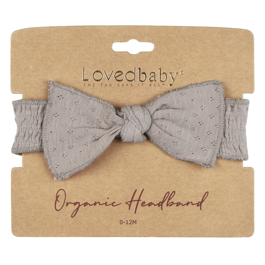 Cloud - Organic Pointelle Smocked Headband