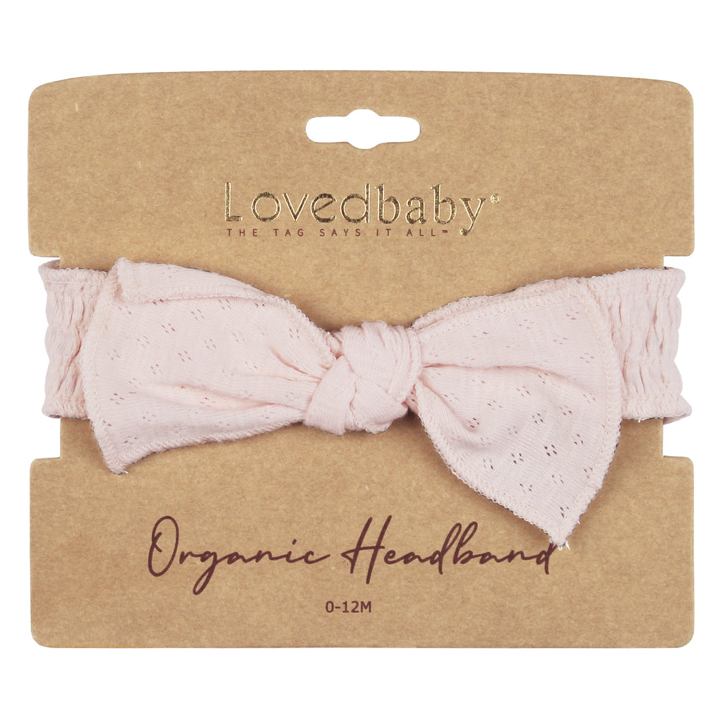 Cotton Candy - Organic Pointelle Smocked Headband