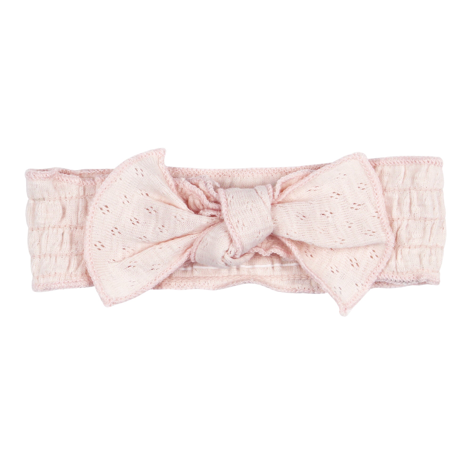 Cotton Candy - Organic Pointelle Smocked Headband