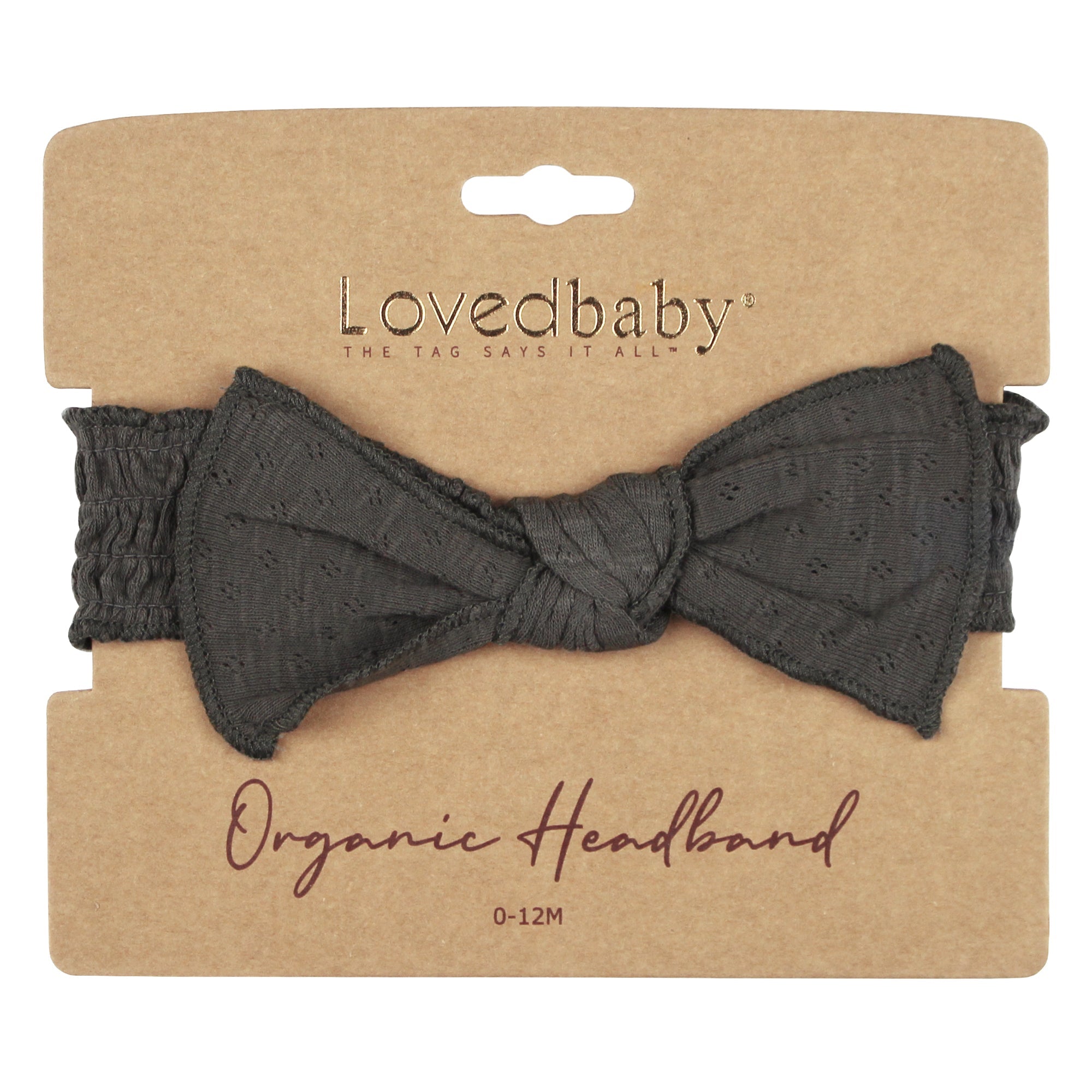 Feather - Organic Pointelle Smocked Headband