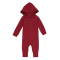 Crimson - Organic Thermal Zipper Romper