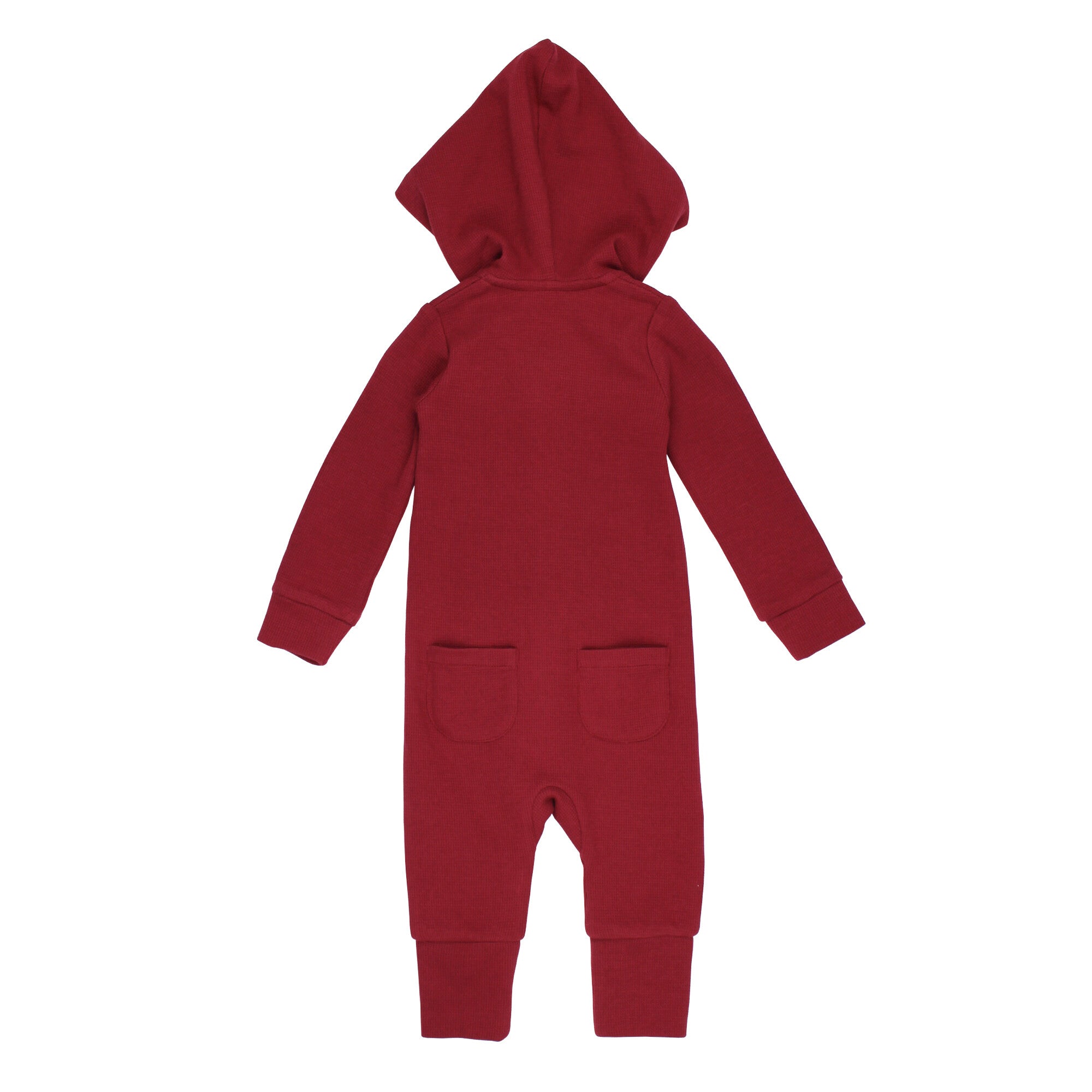 Crimson - Organic Thermal Zipper Romper