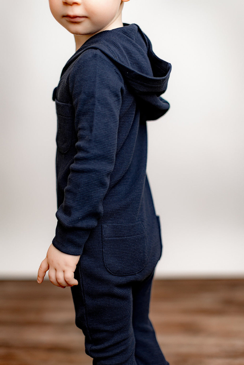 Midnight - Organic Thermal Zipper Romper