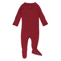 Crimson - Organic Thermal Zipper Footie
