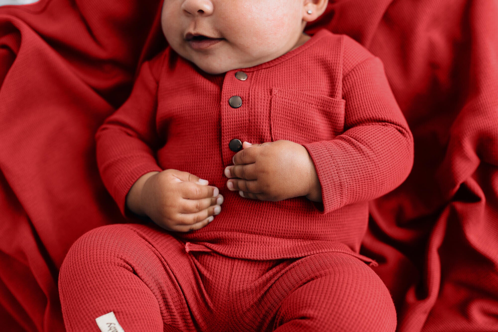 Cherry - Organic Thermal Baby Lounge Set
