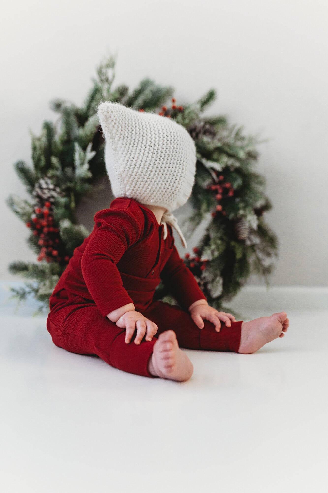 Crimson - Organic Thermal Henley & Jogger Set