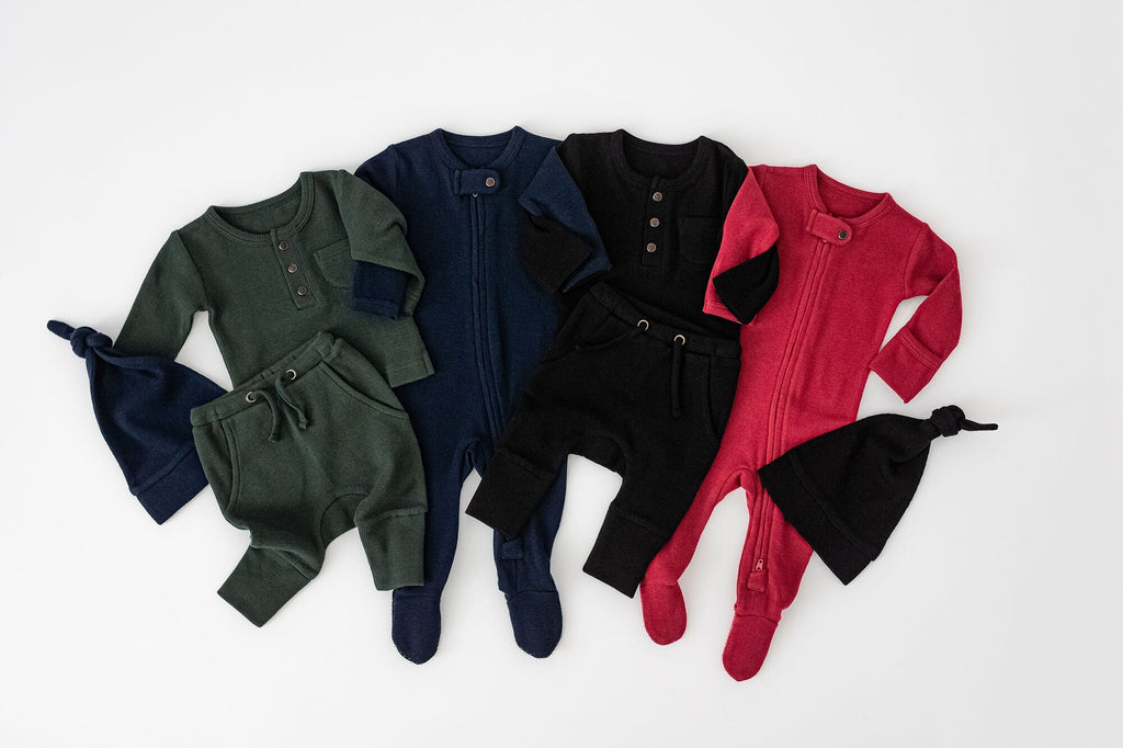 Evergreen - Organic Thermal Henley & Jogger Set