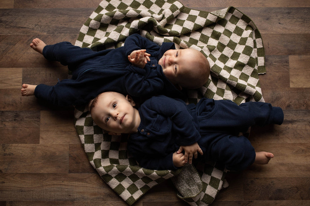 Midnight - Organic Thermal Henley & Jogger Set