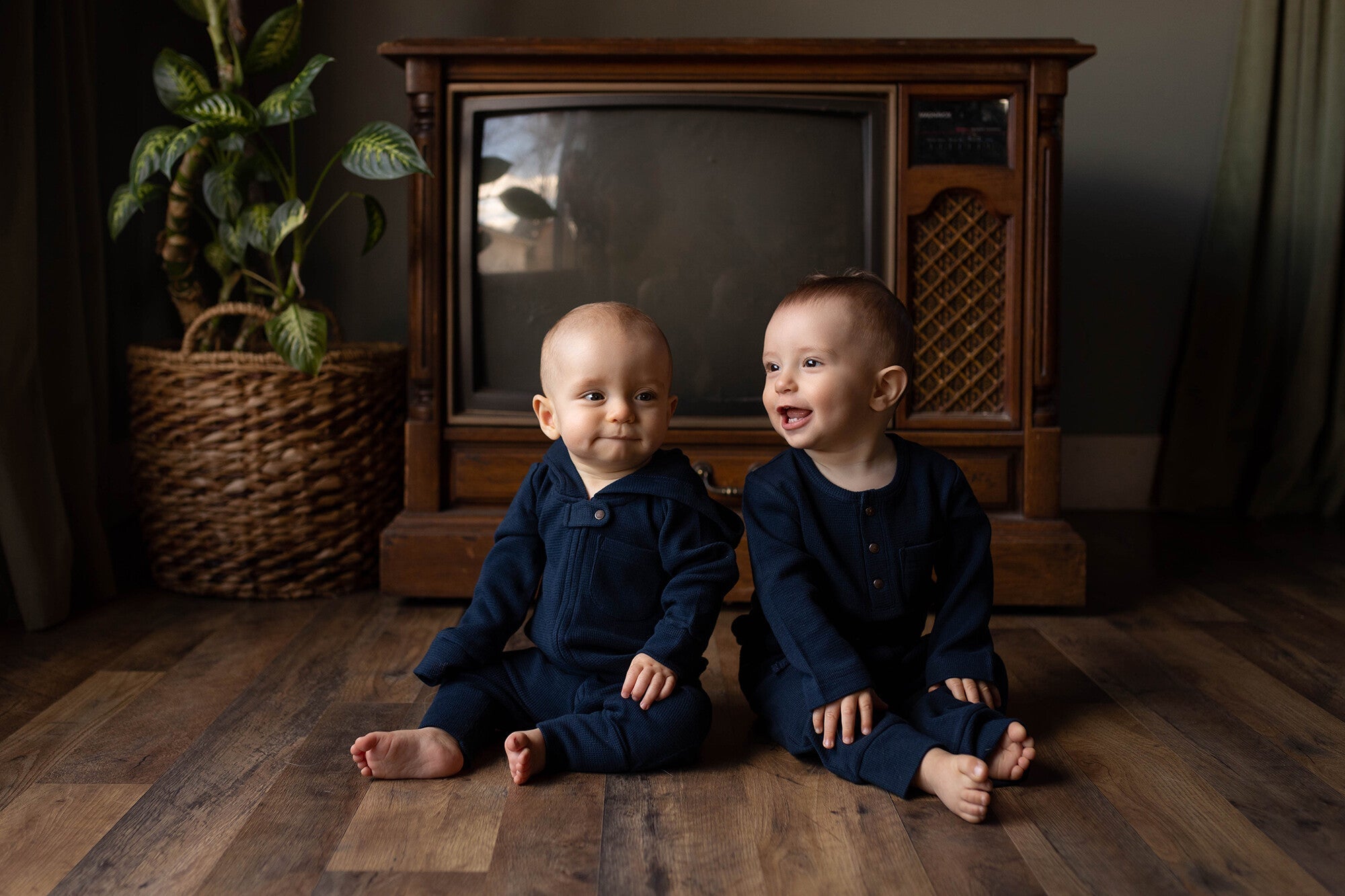 Midnight - Organic Thermal Henley & Jogger Set
