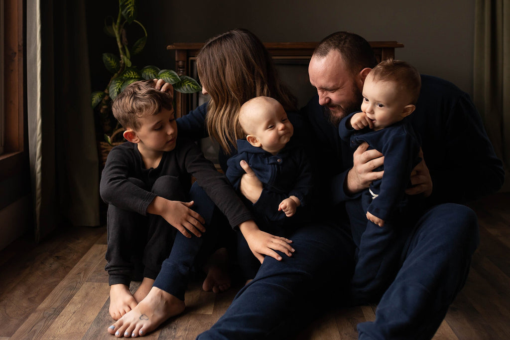 Midnight - Organic Thermal Henley & Jogger Set