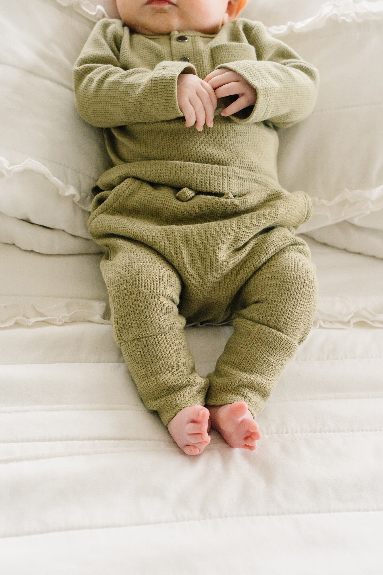Sage - Organic Thermal Henley & Jogger Set