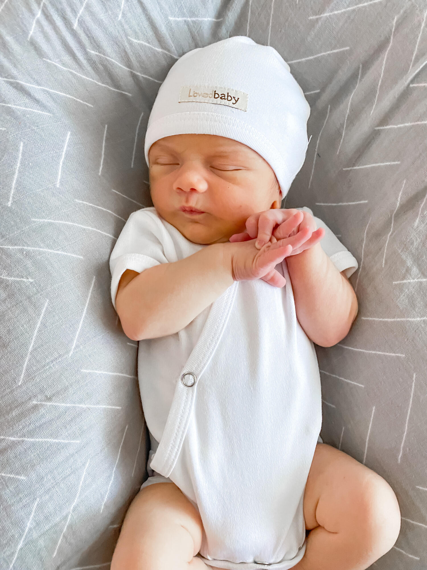 White - Organic Short-Sleeve Kimono Bodysuit