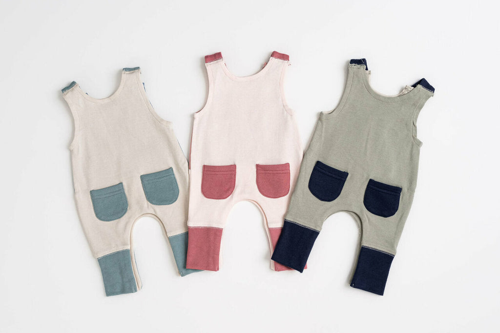 Pinwheel - Organic Applique Harem Romper