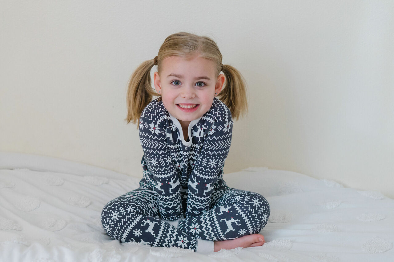 Rudolph - Kids' Organic Holiday PJ & Cap Set