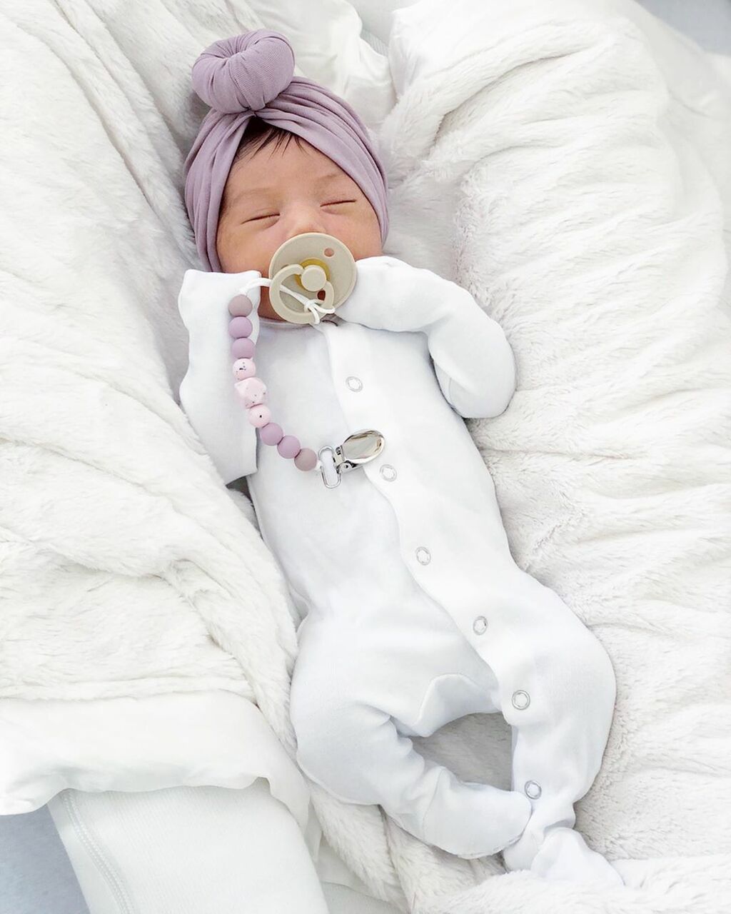White - Organic Snap Footie