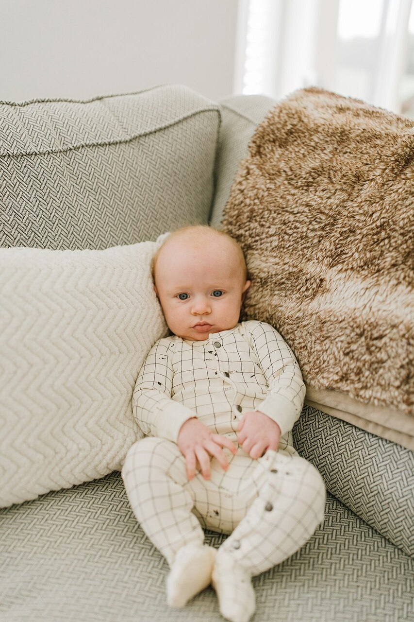 Beige Coordinates - Organic Snap Footie