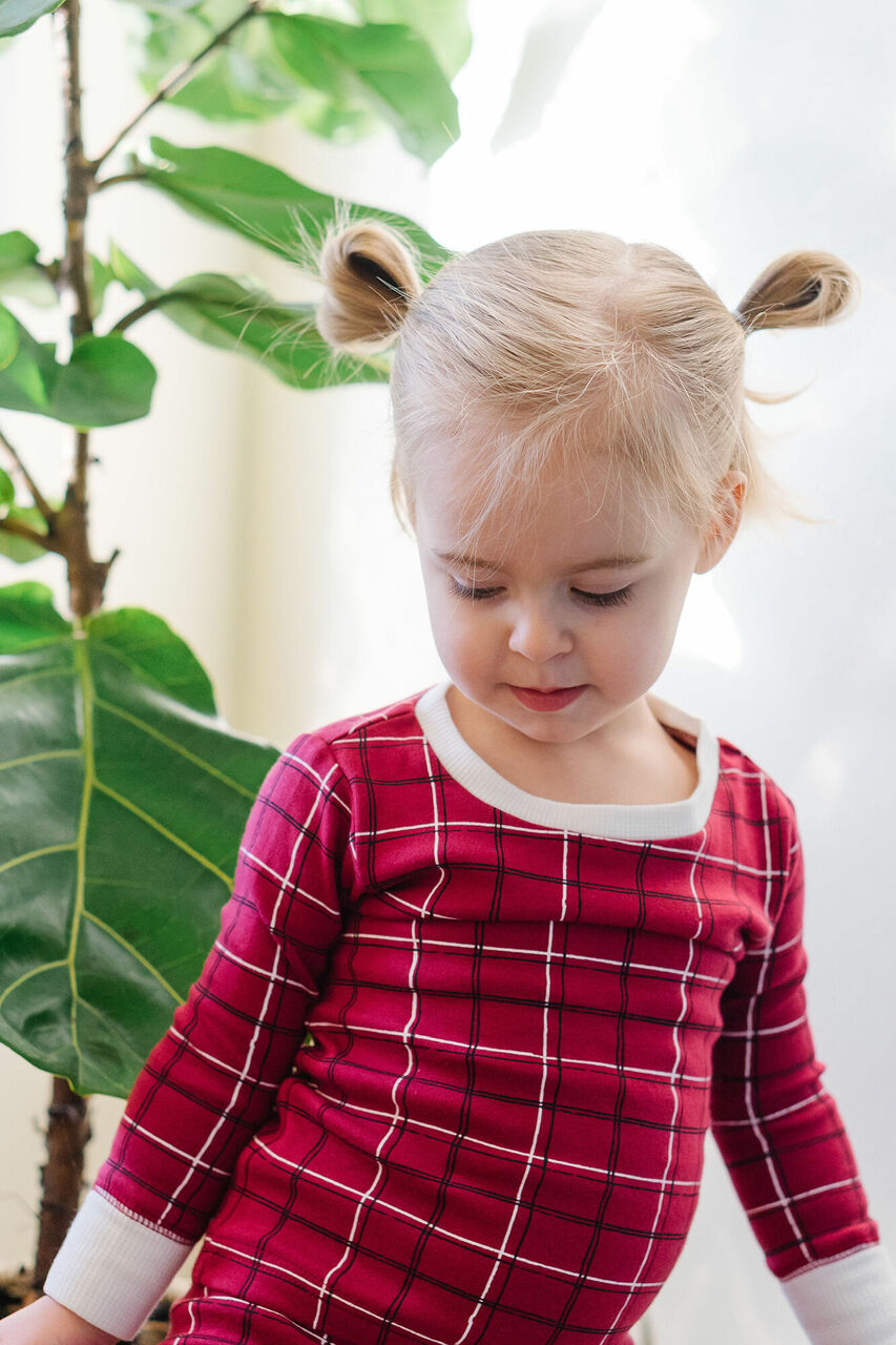 Santa Baby - Kids' Organic Holiday PJ & Cap Set
