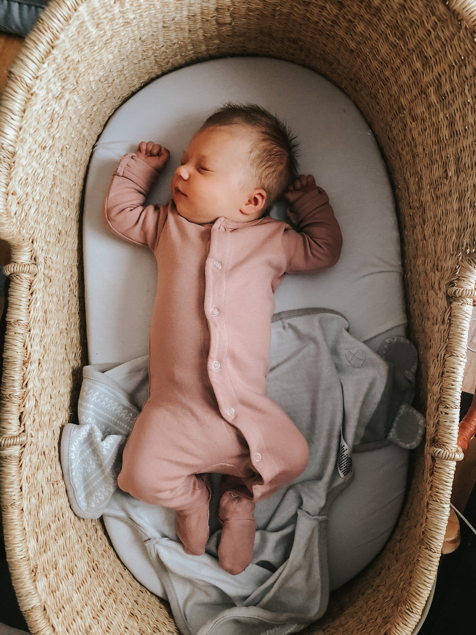 Mauve - Organic Snap Footie