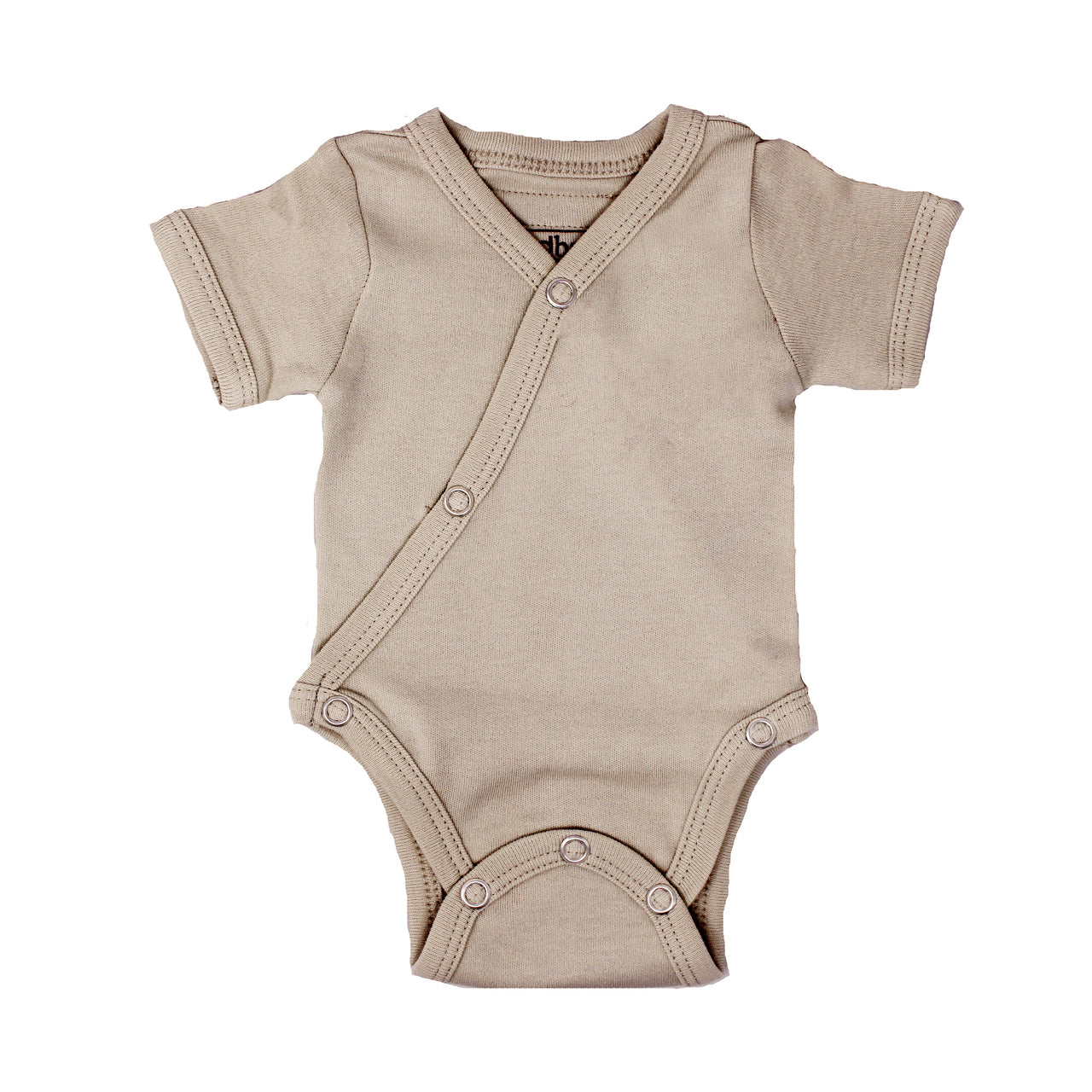 Oatmeal - Organic Short-Sleeve Kimono Bodysuit