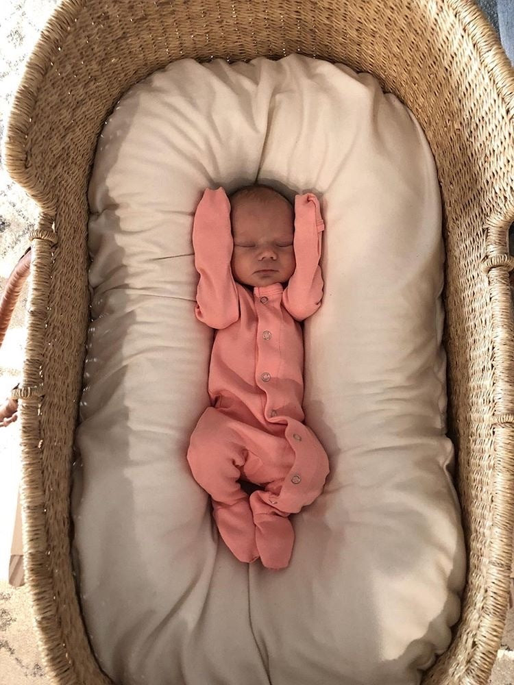 Coral - Organic Snap Footie