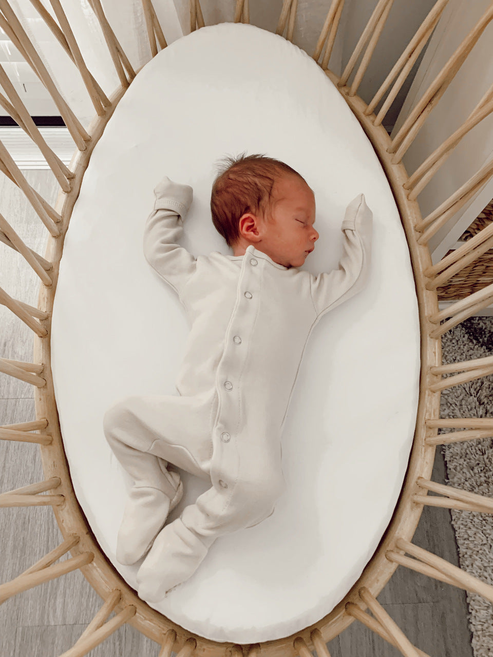 Stone - Organic Snap Footie