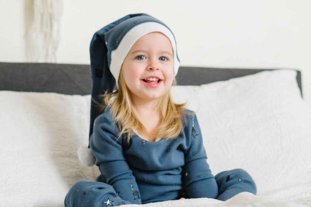 Silent Night - Kids' Organic Holiday PJ & Cap Set
