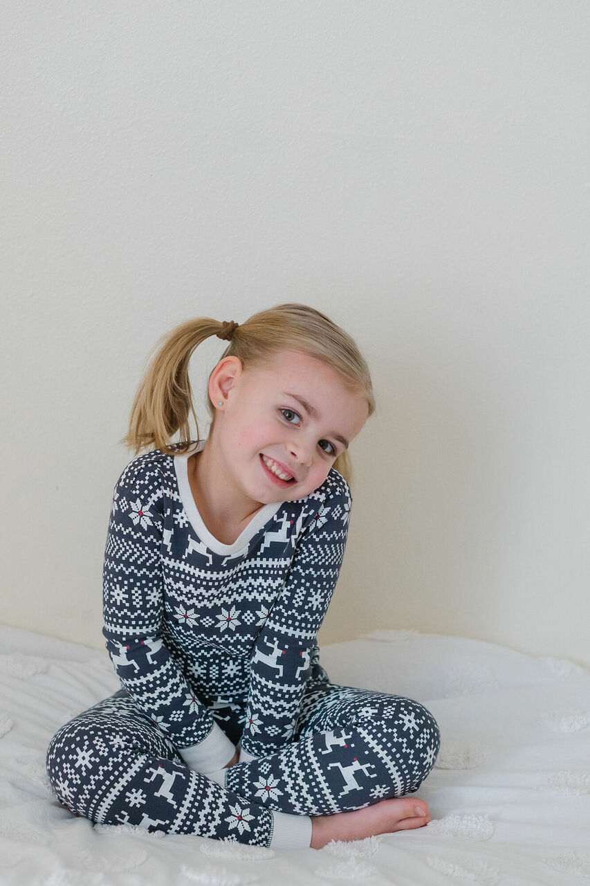 Rudolph - Kids' Organic Holiday PJ & Cap Set