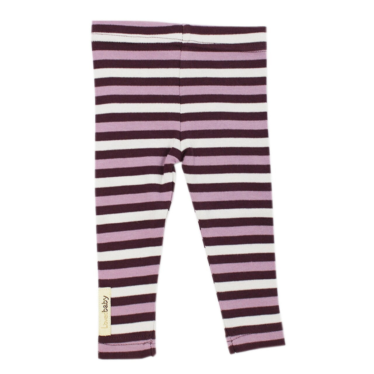 Eggplant Stripe - Organic Leggings
