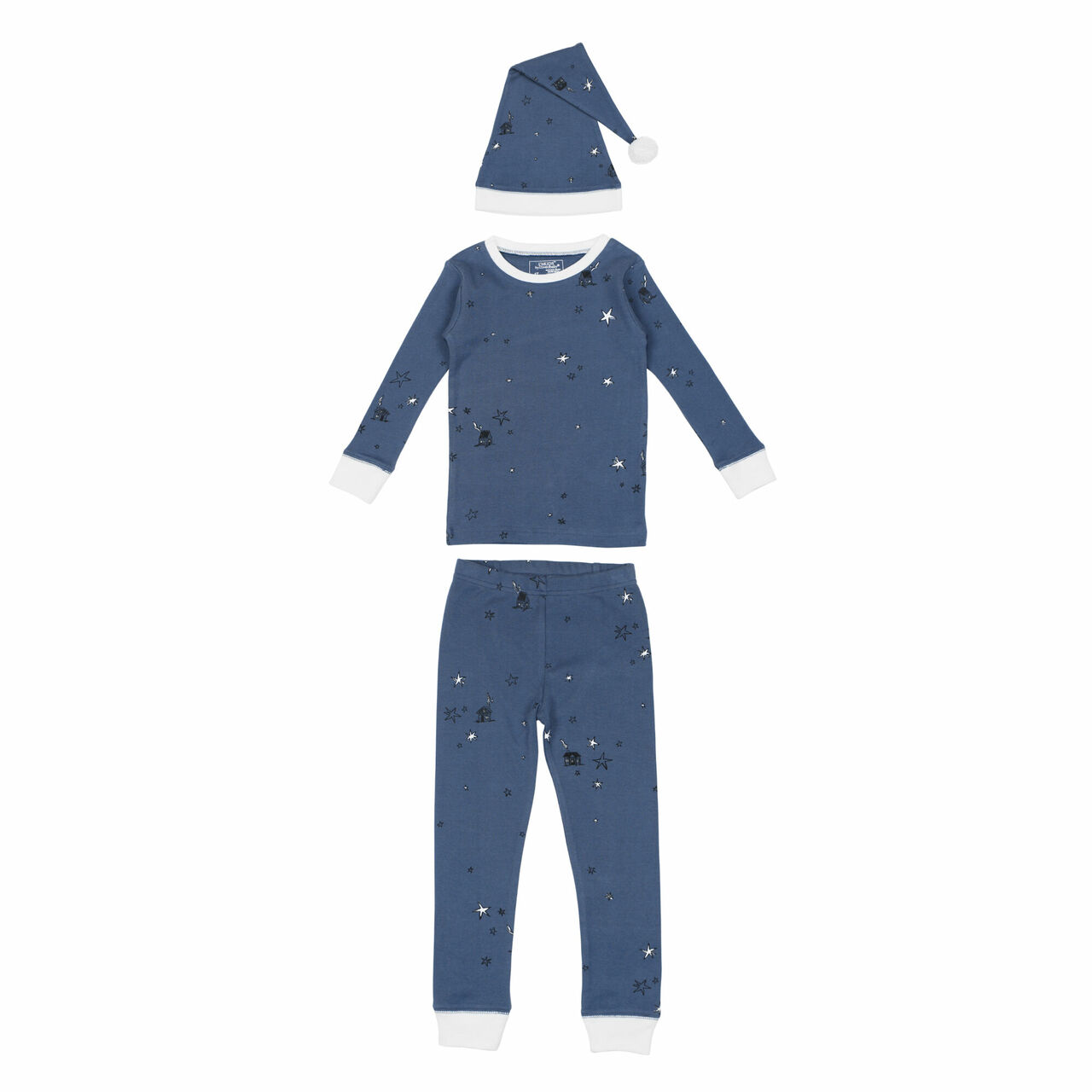 Silent Night - Kids' Organic Holiday PJ & Cap Set