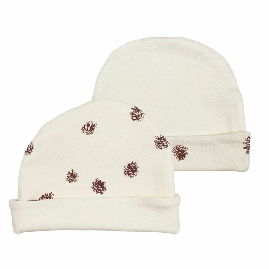 Buttercream Pinecone - Organic Reversible Beanie