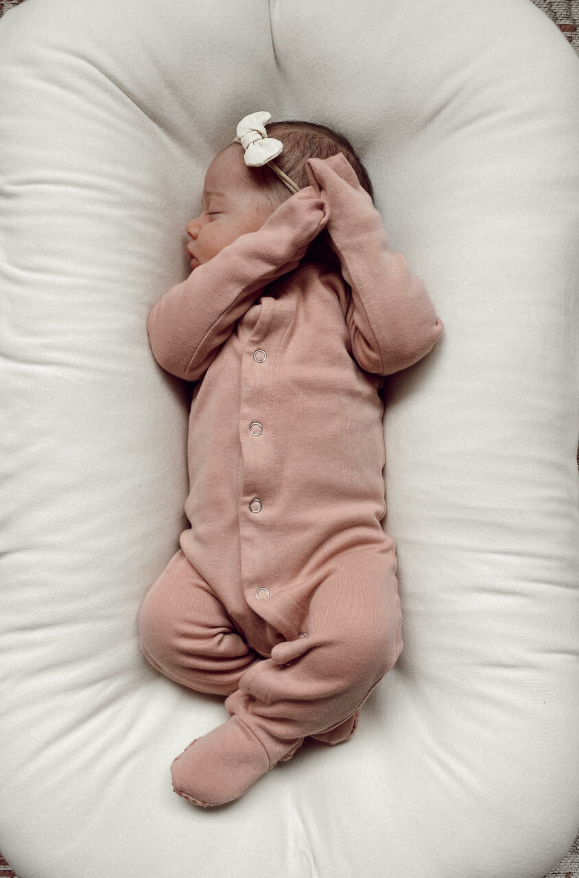 Mauve - Organic Snap Footie