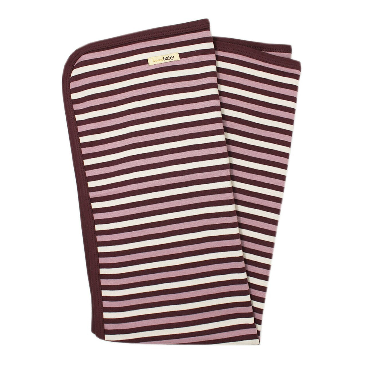Eggplant Stripe - Organic Blanket