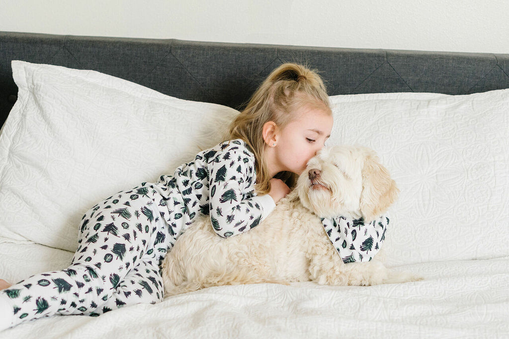 Oh Christmas Tree - Kids' Organic Holiday PJ & Cap Set