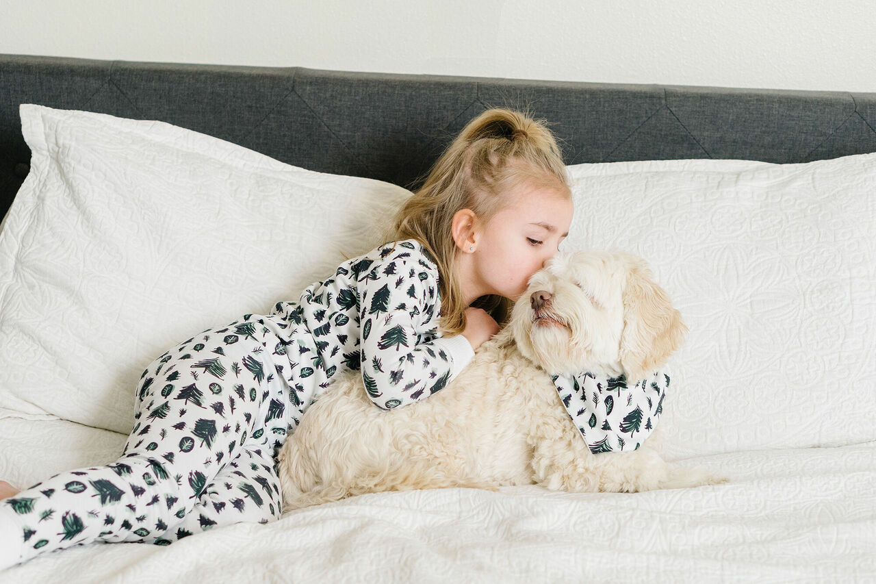 Oh Christmas Tree - Kids' Organic Holiday PJ & Cap Set