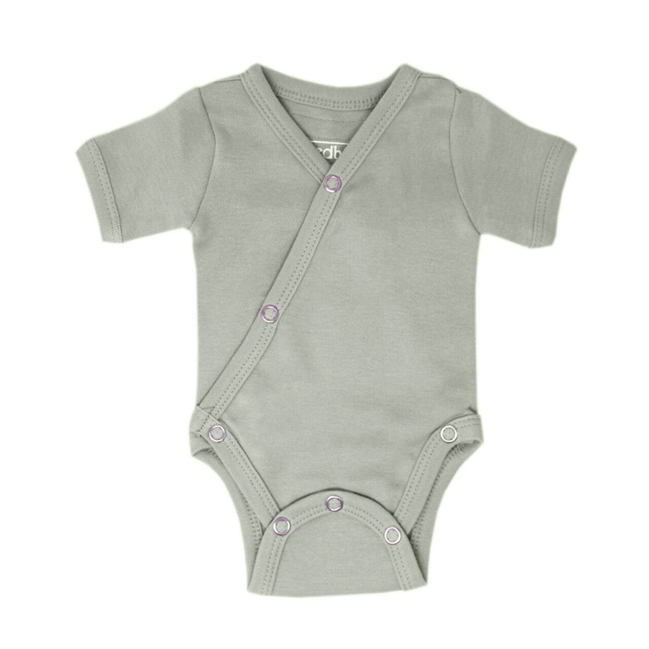 Seafoam - Organic Short-Sleeve Kimono Bodysuit