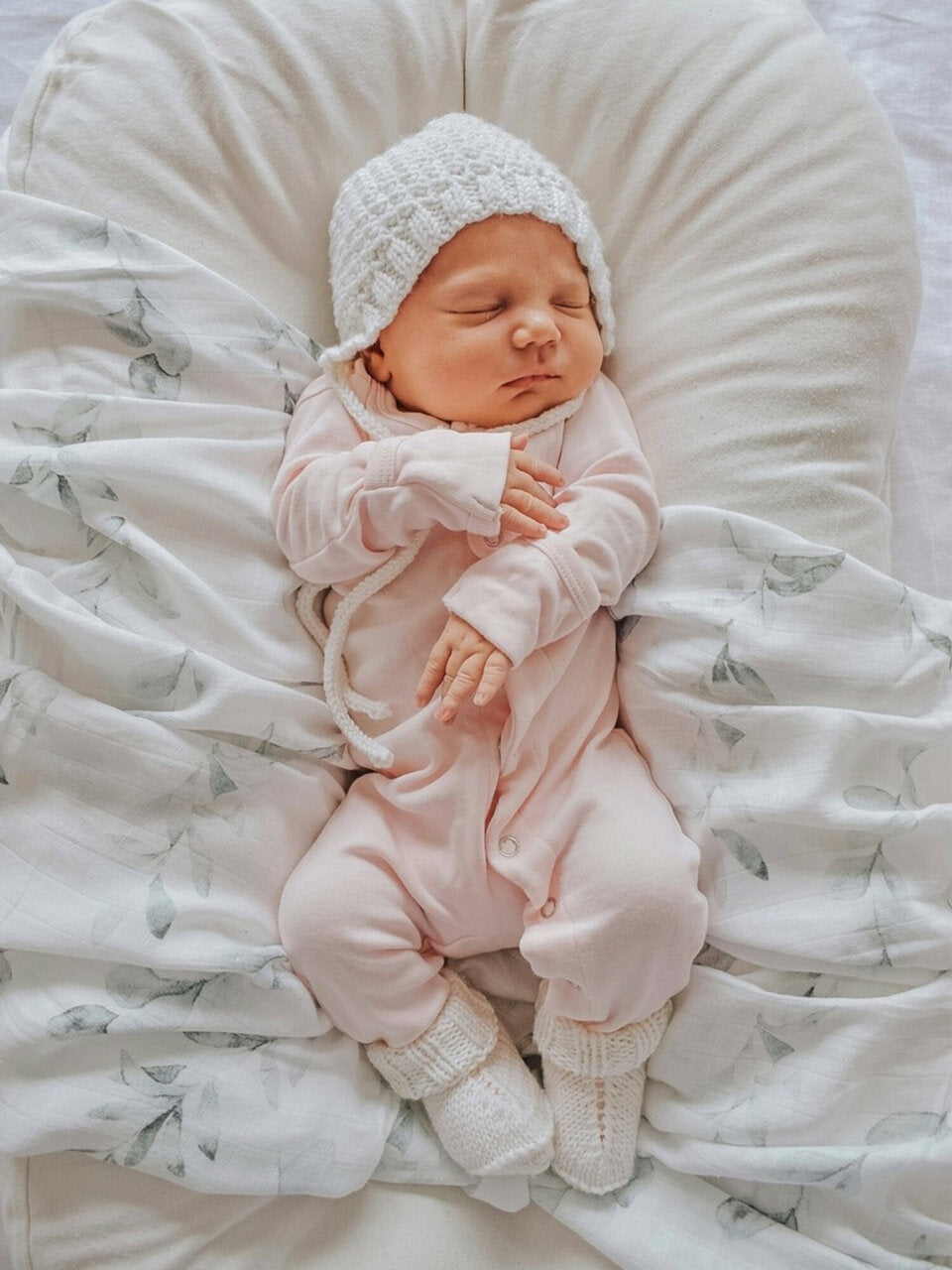 Blush - Organic Snap Footie