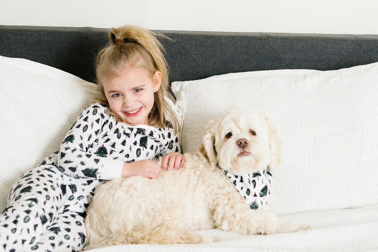 Oh Christmas Tree - Kids' Organic Holiday PJ & Cap Set