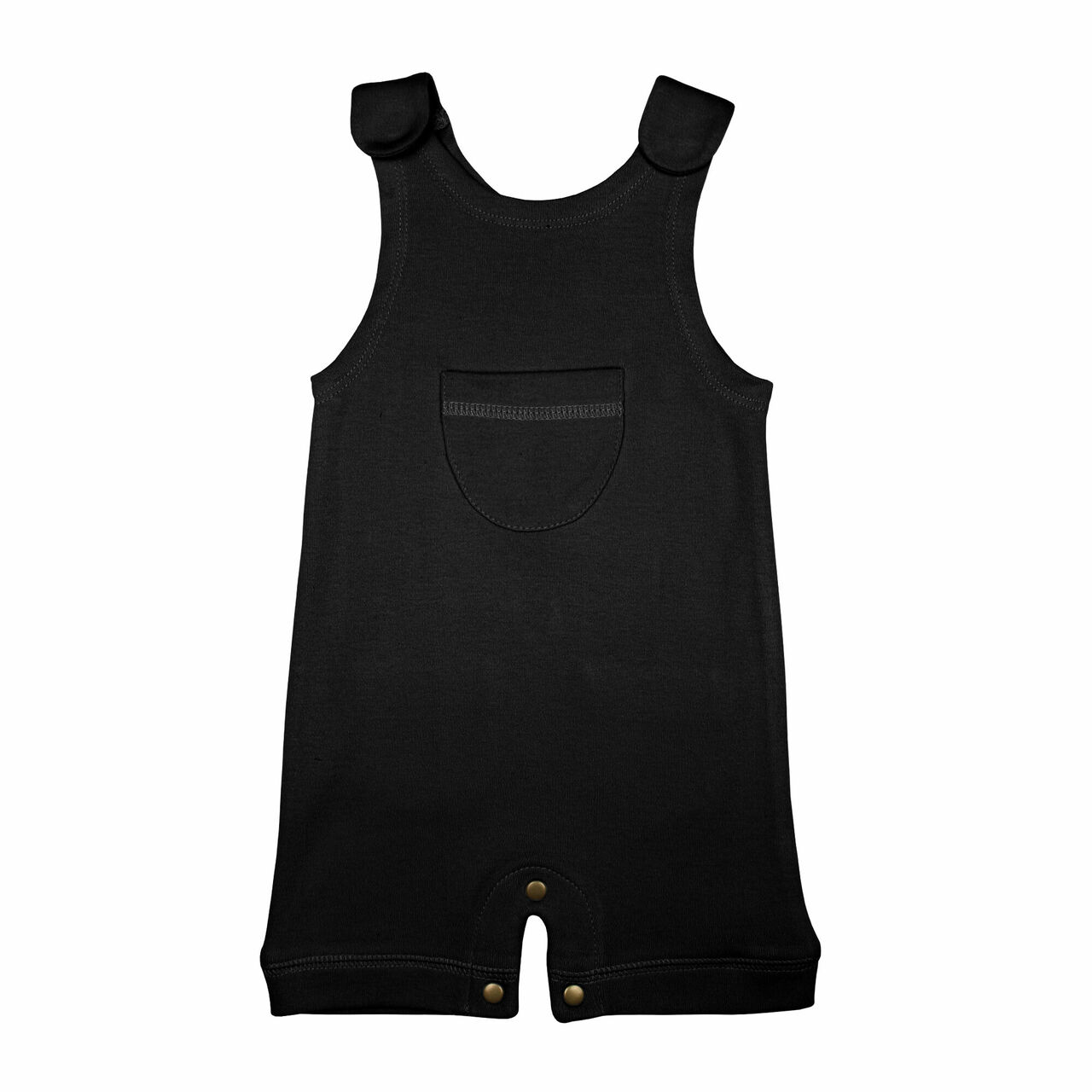 Black - Organic Sleeveless Romper