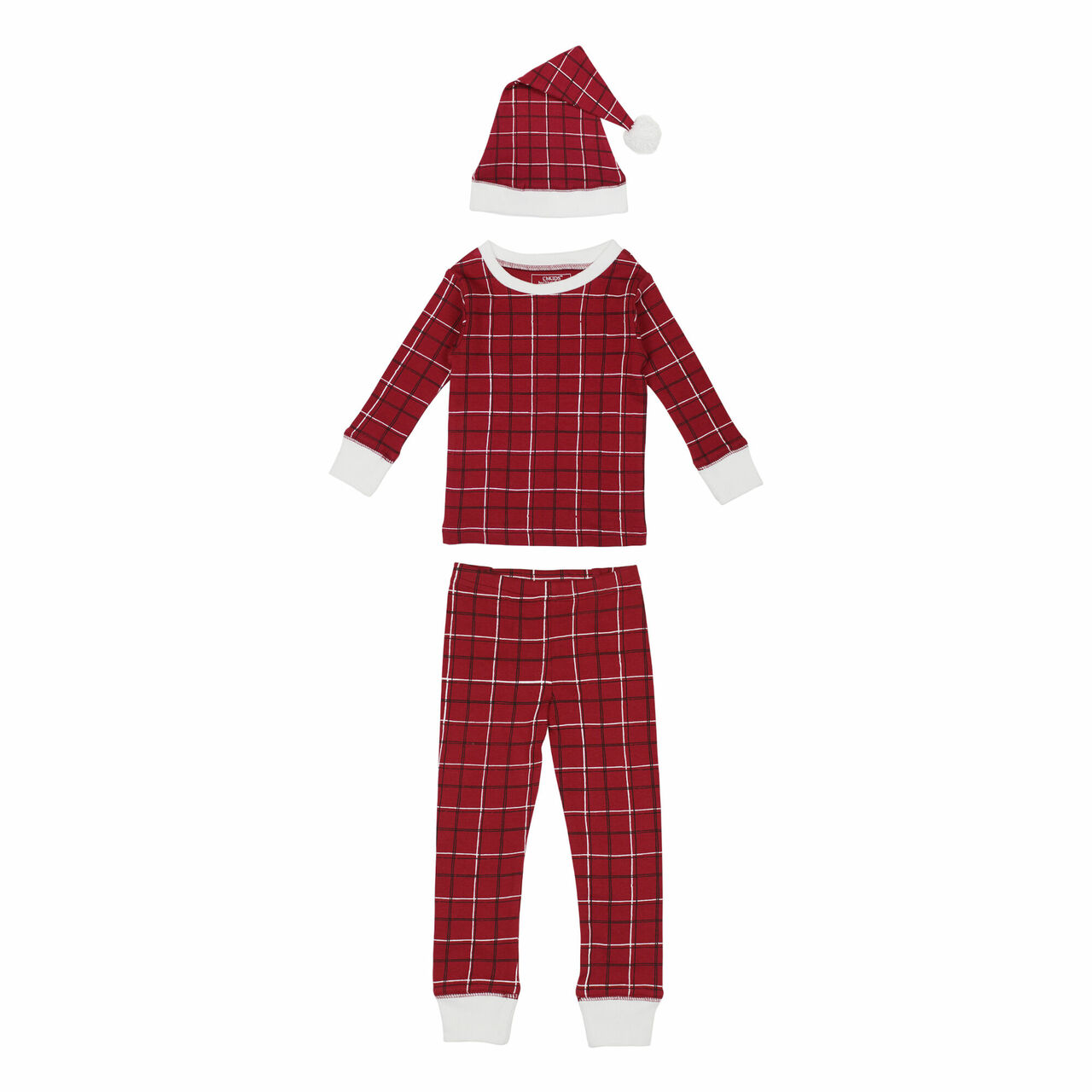 Santa Baby - Kids' Organic Holiday PJ & Cap Set