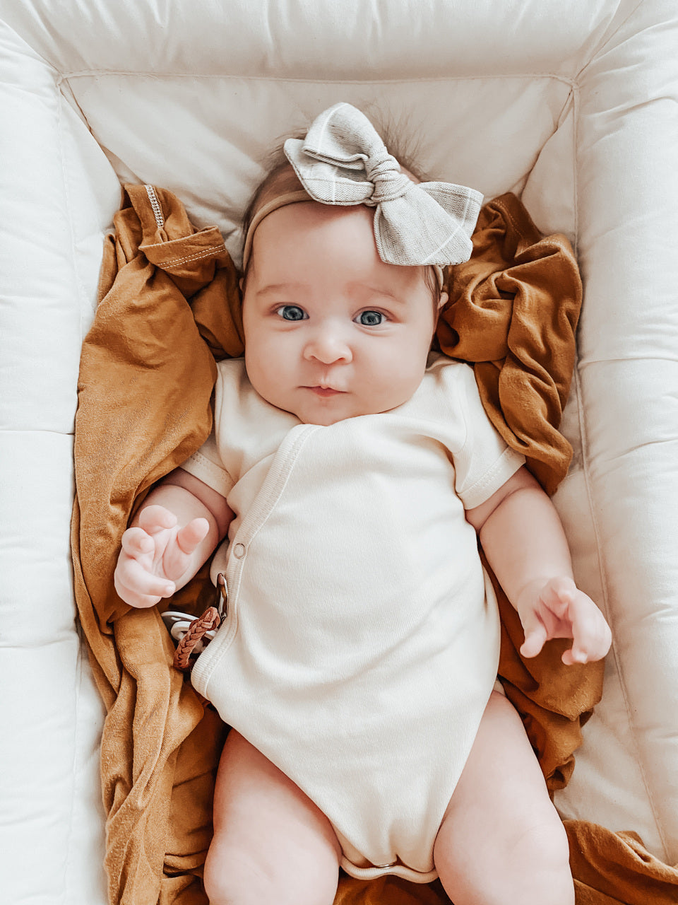Buttercream - Organic Short-Sleeve Kimono Bodysuit